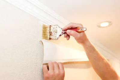 Pose de papier peint à Conchez-de-Béarn — revêtements muraux et toiles de verre
